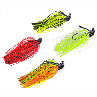 草根路亚胡须佬JIG7g10g防挂底铅头钩路亚饵加州鲈鱼大嘴BASS