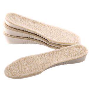 南极人2双 保暖内增高鞋垫男女羊毛加厚加绒棉马丁靴软冬季增高垫