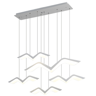 北欧轻奢餐厅海鸥吊灯2026新款个性简约现代前台吧台楼梯艺术灯具