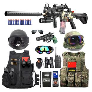 儿童威龙行动三角洲特种兵玩具枪套装男童特警马甲吃鸡小警察装备