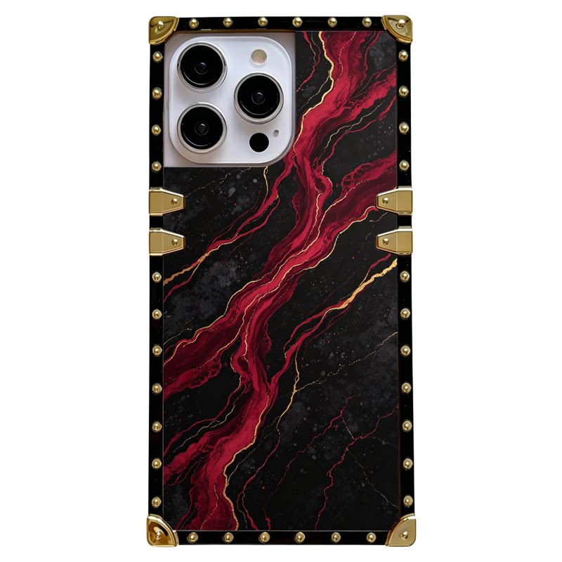 大理石纹iPhone17手机壳轻奢风