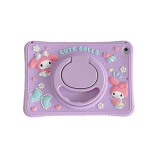 卡通360旋转iPad Air4保护套mini6平板壳pro11硅胶套iPad10十代9适用苹果air5防摔壳10.2寸7儿童2迷你34新款8