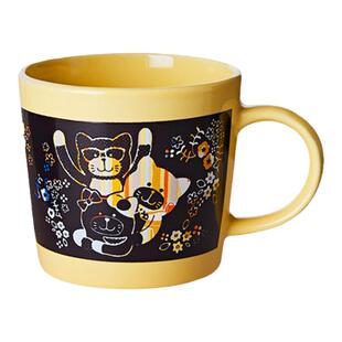 日本制进口彩绘变色情侣水杯办公室家用马克杯茶杯ins少女风