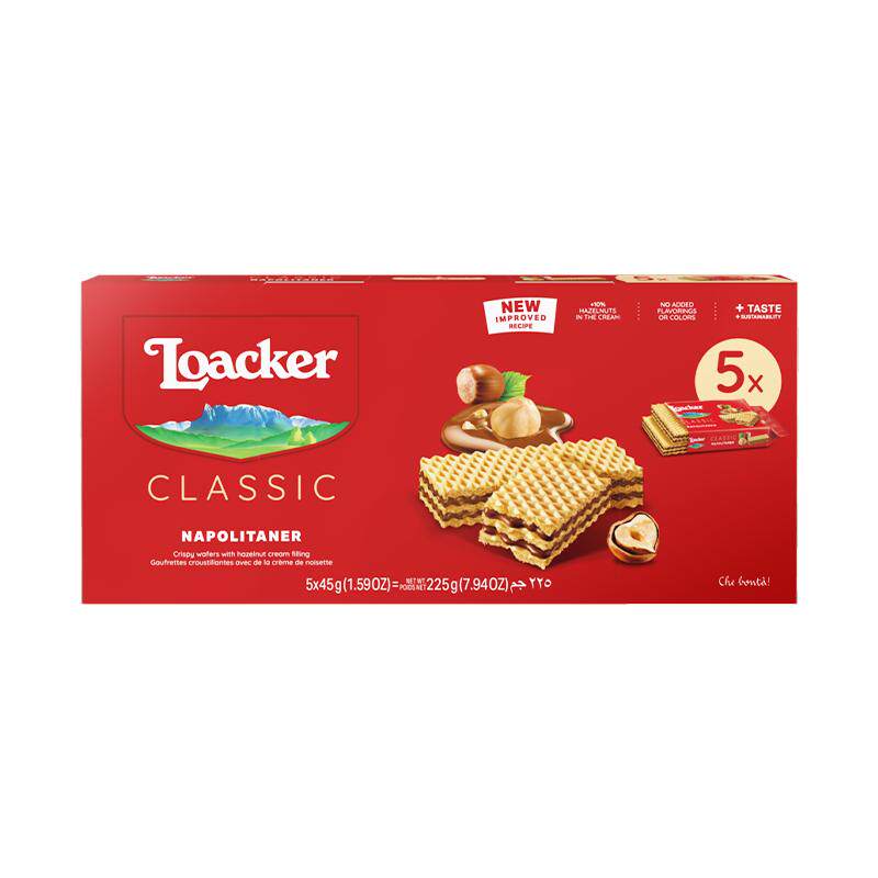 Loacker莱家进口威化饼干巧克力夹心休闲独立包装儿童网红小零食