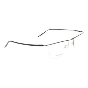 近视眼镜框男大脸半框纯钛合金眉线框眼镜架超轻时尚眼睛框MK1905