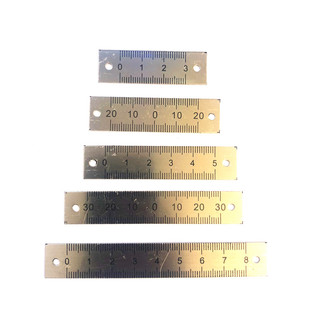中分尺铝自粘尺背胶可粘贴中分刻度尺铝合金带胶标尺贴逆向尺定制