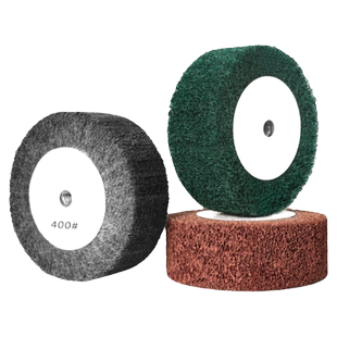 角磨机专用拉丝轮不锈钢板拉丝百洁布纤维轮抛光轮金属除锈抛光轮