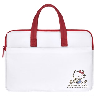 正版带标 三丽鸥联名手提电脑包 hellokitty凯蒂猫女生公文收纳包2026年新款学生通勤14寸13寸ipad平板保护套