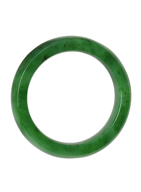 天然俄罗斯碧玉老料冰绿方条款手镯 颜色好 女款高端玉石妈妈镯子