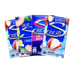 炫迈无糖口香糖荔枝味&白桃&葡萄清新口气零食