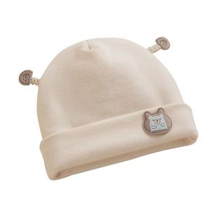 婴儿帽子春秋冬款A类棉质新生儿护囟门帽小月龄初生宝宝冬季胎帽