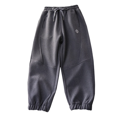 男女童纳米绒裤子羊毛蚕丝运动裤