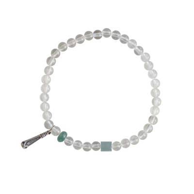 天然白水晶手链翡翠手饰女