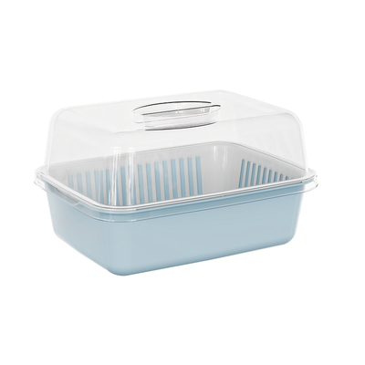 多功能双层长方形沥水篮洗水果盘