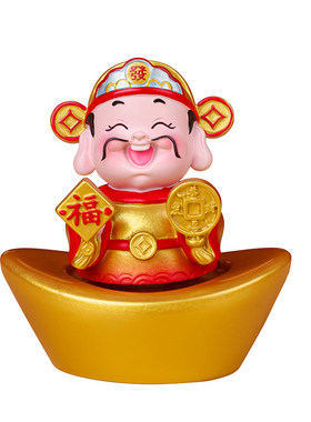 2026马年吉祥物财神爷马上有钱招财物件桌面装饰摆件新年春节礼物