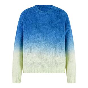 MESUX米岫冬季新品时尚设计渐变色毛衫女MLWUE419