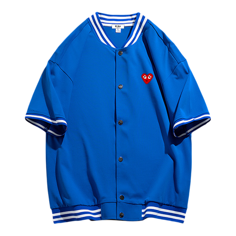 PLAYAVMXW夏季无领短袖棒球服