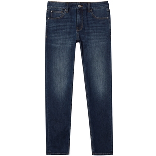 901杰克琼斯秋季原牛修身猫须石墨烯复古水洗牛仔裤长裤子男装