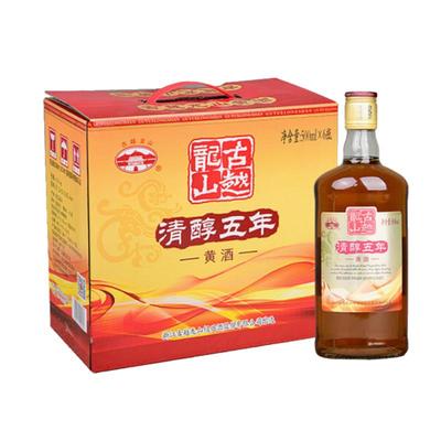 古越龙山绍兴黄酒清醇五年花雕酒
