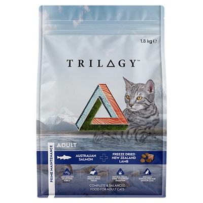 Trilogy奇境三文鱼鲜肉猫粮新西兰羊肉冻干成猫幼猫美毛亮肤1.8kg