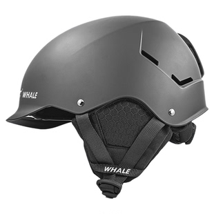 鲸鱼WHALE滑雪头盔单双板滑雪装备护具男女保暖防撞雪盔雪帽NT30