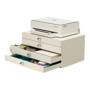 桌面文件柜收纳盒办公桌上抽屉式置物架玄关多层首饰盒印章整理盒