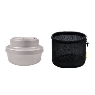 纯钛户外酒精炉 钛便携气化炉 小火锅野营自驾野炊简易液体固体