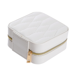 珠宝首饰盒小型便携高档精致新款耳钉耳饰项链戒指饰品收纳盒黄金