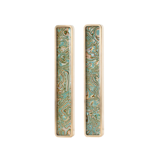 湖颖黄铜螺钿镇纸镇尺书法专用压纸压书神器书镇高颜值创意文房四宝摆件高档雅器国画新中式笔搁送礼