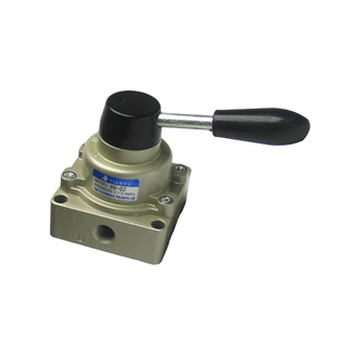 气动开关手转阀HV-02/03/04/200B/200D 换向手板两三位四通手动阀