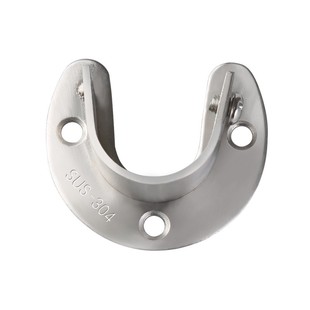 衣柜内挂衣杆固定配件卡扣晾衣杆固定座304不锈钢圆管法兰座支架