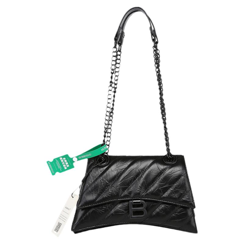 B家包包女夏季2025年新款爆款沙漏包高级感绣线斜挎包链条腋下包