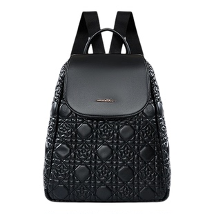 Salad MUET Stars 绗缝背包双肩包大容量通勤书包休闲旅游包防盗