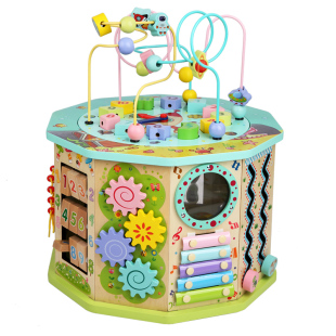 儿童多功能绕珠早教百宝箱0-1-2一3岁半宝宝男女孩益智力动脑玩具