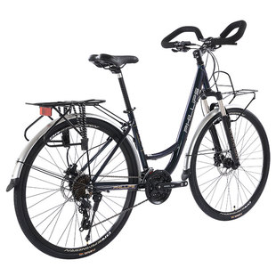 菲利普铝合金长途旅行自行车成人禧玛诺变速油碟通勤学生公路车