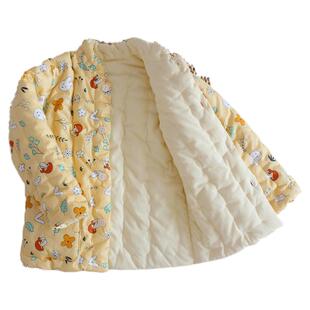 纯棉花手工中大童加厚棉袄儿童居家外出棉衣棉服冬季学生装棉外套