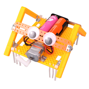 科技小制作diy振动机器人模型儿童手工拼装科学实验stem物理教具