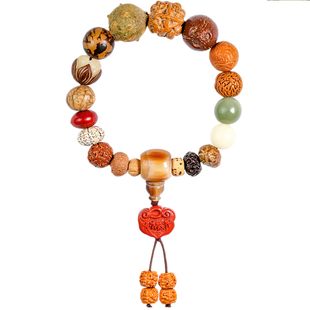 十八子佛珠菩提子手串朱砂手链女男配饰多宝珠文玩精品手持