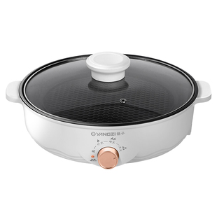 扬子多功能烤肉盘电烤盘不粘平底锅家用小型电煎锅电烧烤炉煎肉锅