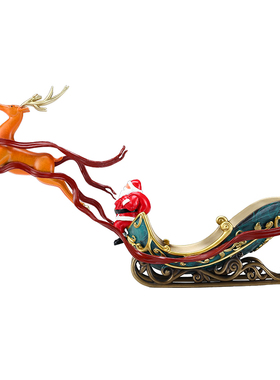 彩铜圣诞鹿摆件家居客厅办公室装饰品公司开业礼品