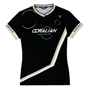 可莱安羽毛球服女套装韩国制造新款男透气速干黑色上衣情侣运动服