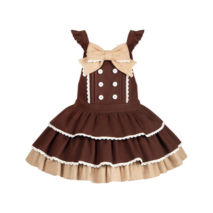 【十日町小雪】withpuji原创设计doll感熊兔猫三段背带裙三子冬lo