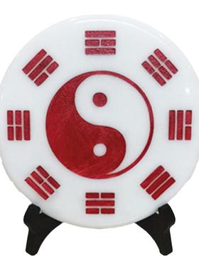 玉石八卦牌客厅祝福摆件