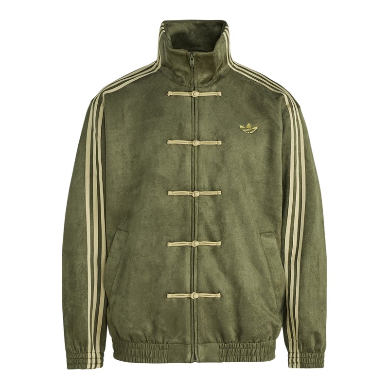 Adidas/阿迪达斯官方正品三叶草男女新中式时尚立领外套KT3847