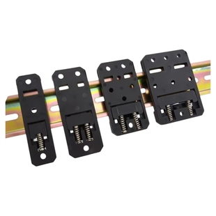 塑料导轨卡扣35mmDIN导轨安装支架C35C45U型电箱电气导轨卡扣底座