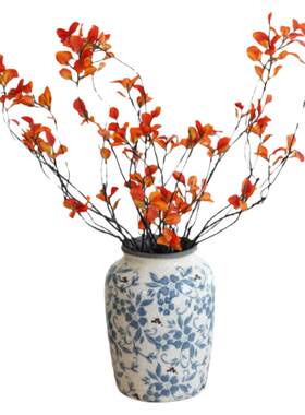 枫叶仿真花干花花束民宿侘寂