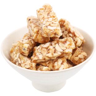 芝麻糖花生糖纯黑芝麻片豆老式纯手工麦芽糖浙江台州温岭特产500g