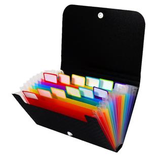 迷你小号风琴包文件夹A6多层账单零钱手机机票证件卡片收纳整理夹