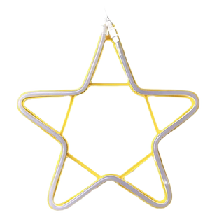 户外led发光柔性灯星月五角星节日户外防水挂树灯景区街道亮化灯