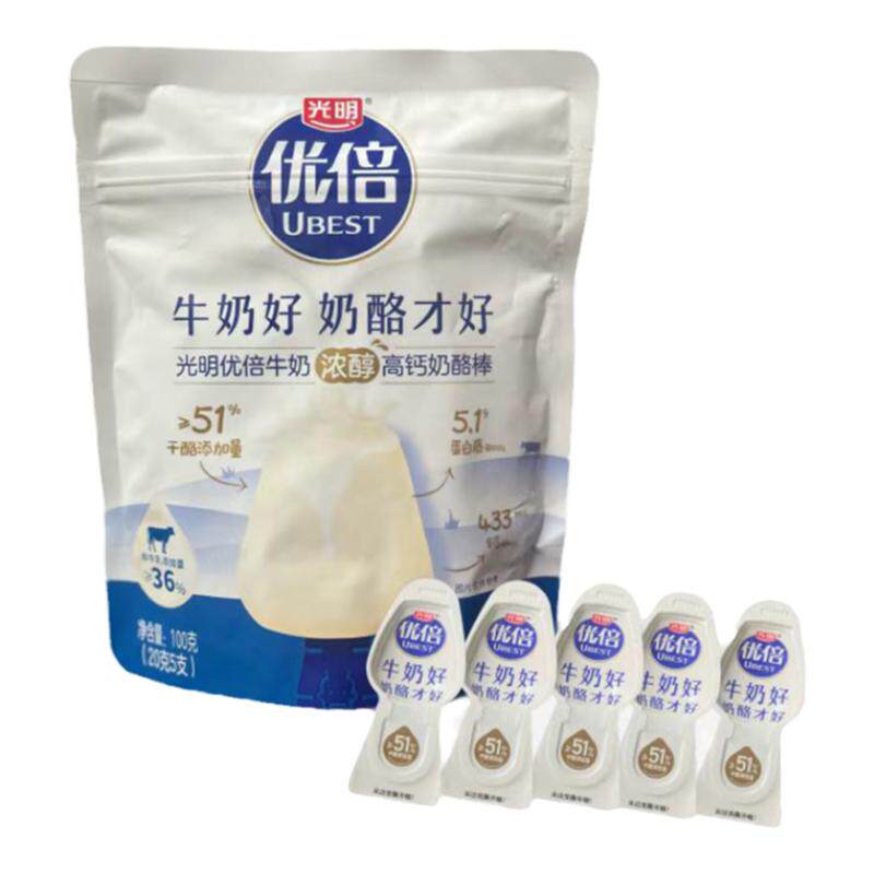 光明优倍牛奶高钙奶酪棒